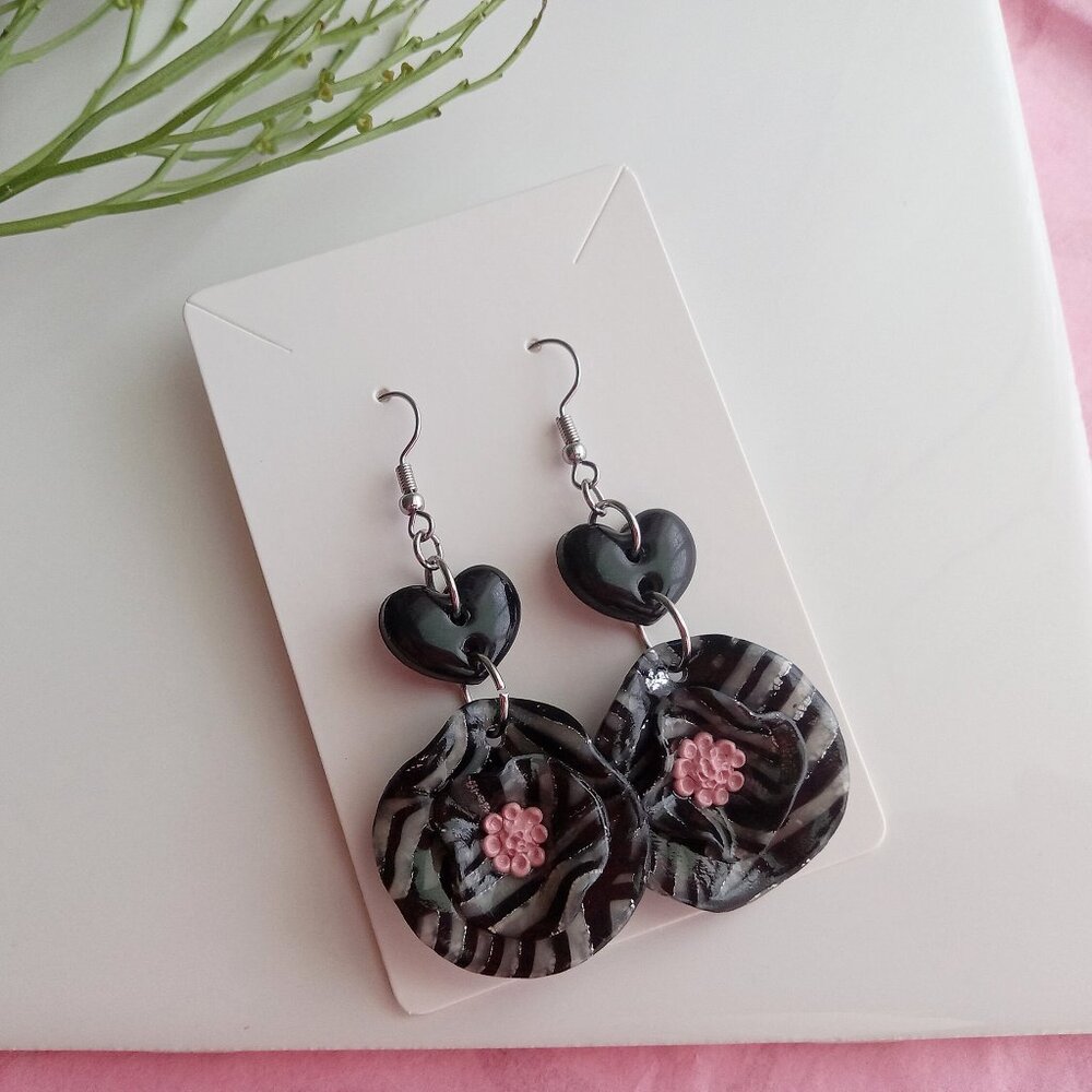 Floral Clay Earrings⎟ Handmade ⎟ Polymer Clay Earrings